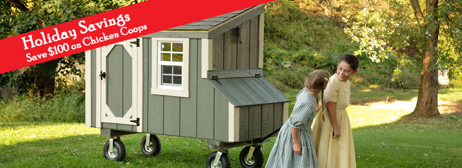 Lean-To Style Chicken Coops in Lancaster | Amish Made Lean-To Chicken ...